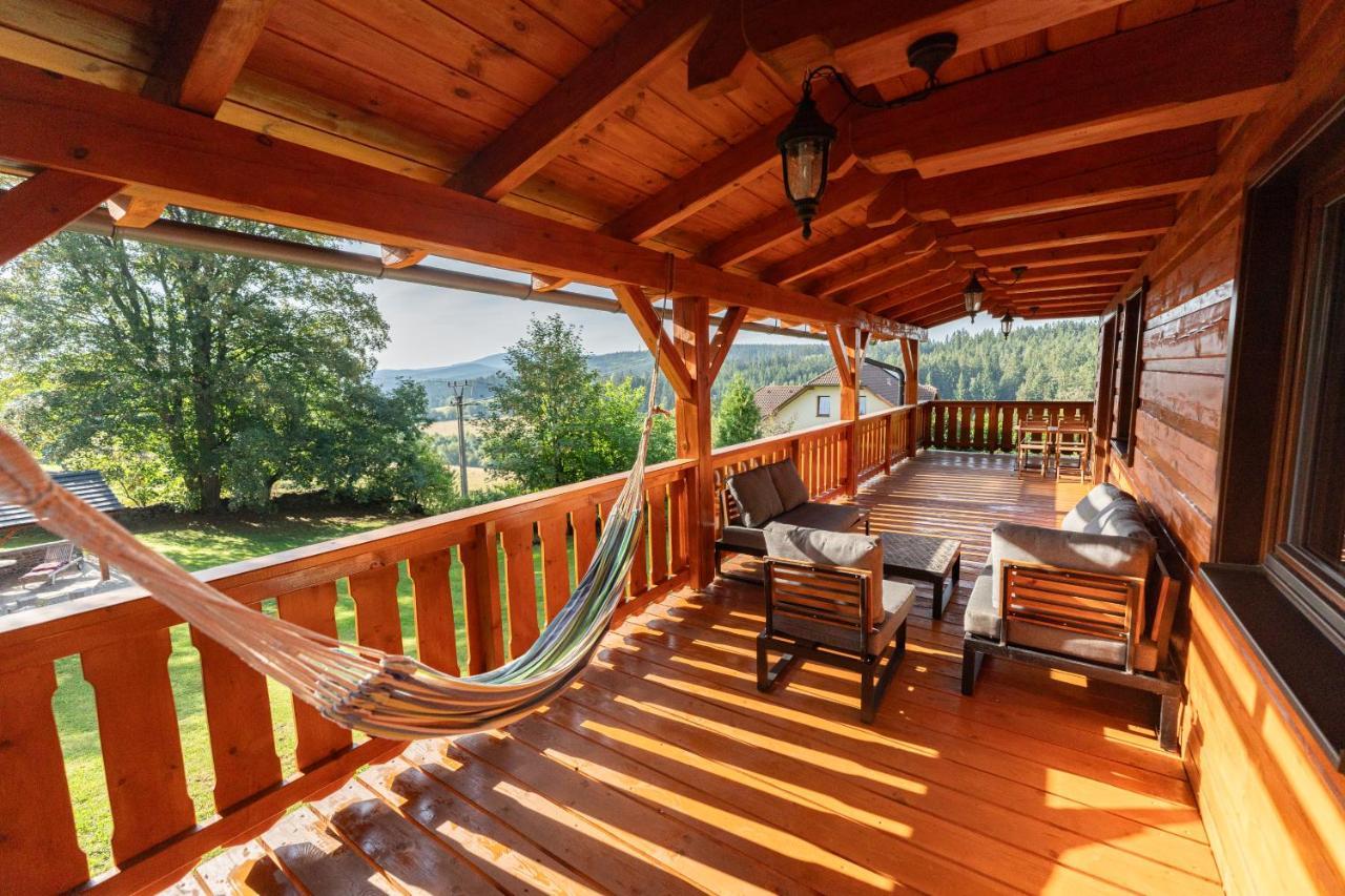 Moderni Sumavska Roubenka S Vyhledem Na Boubin Villa Vimperk Dış mekan fotoğraf